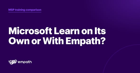 Microsoft Learn on Its Own or With Empath comparison cover