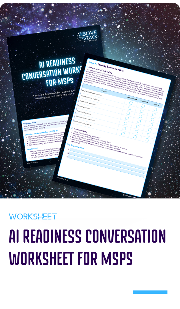 AI Readiness Conversation Worksheet for MSPs