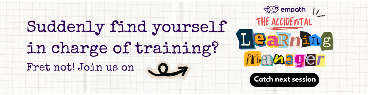 Graphic promoting The Accidental Learning Manager livestream series