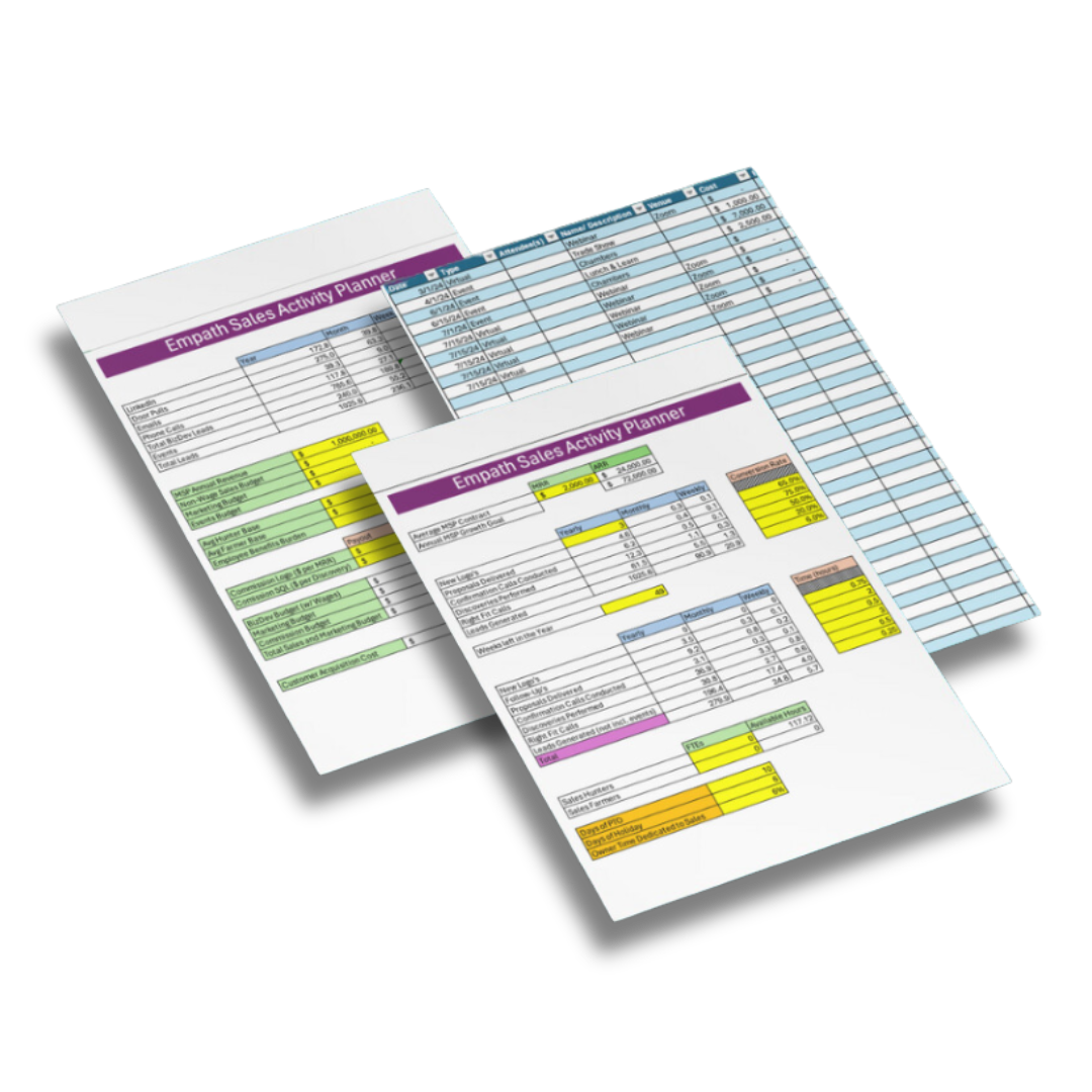 Empath Sales Activity Planner Mock Up