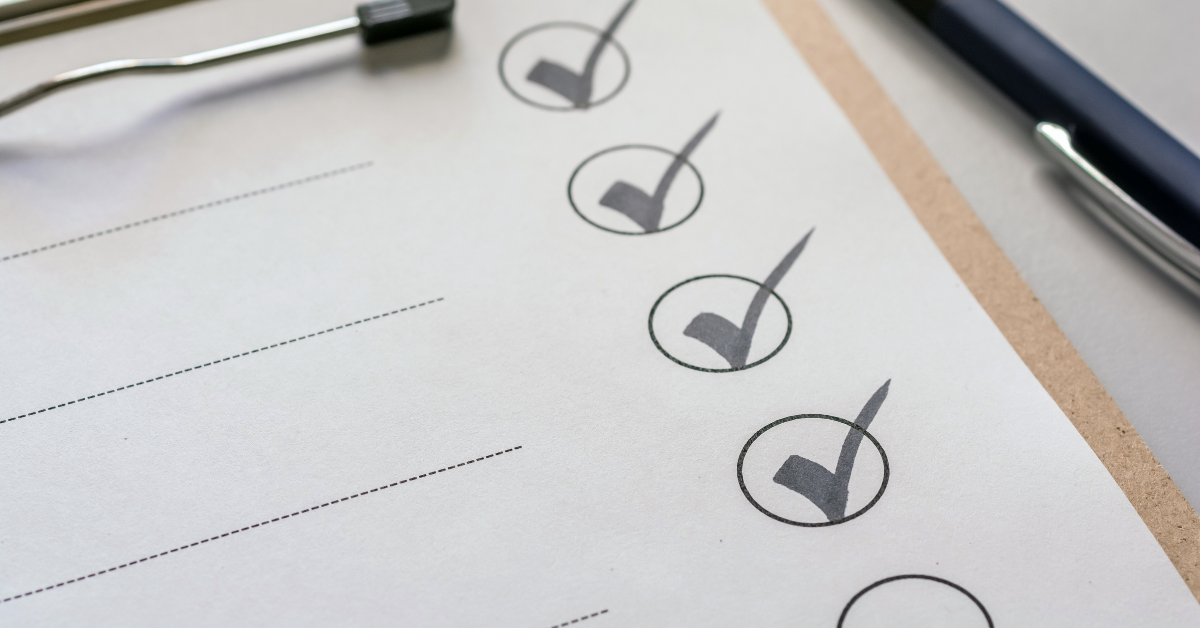 Image of a checklist