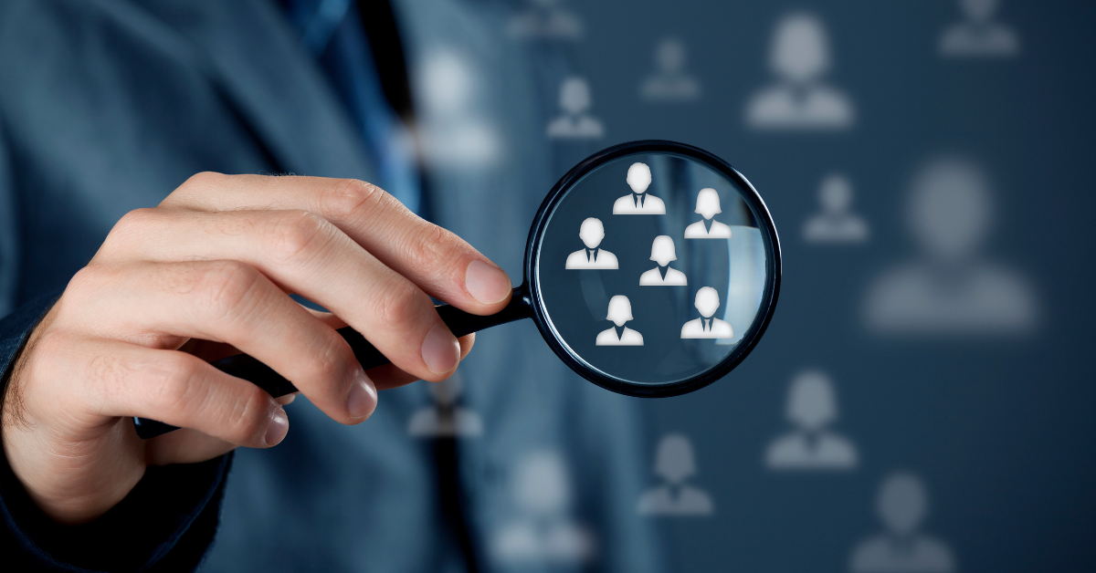 Graphic image depicting idea of identifying ideal customer