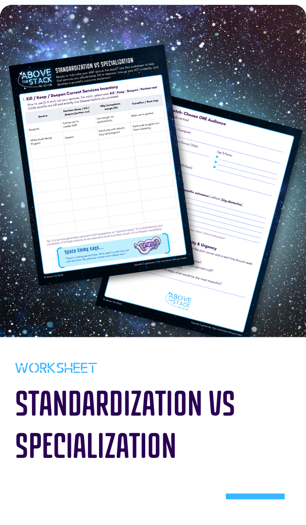 Standardization vs Specialization Web Card